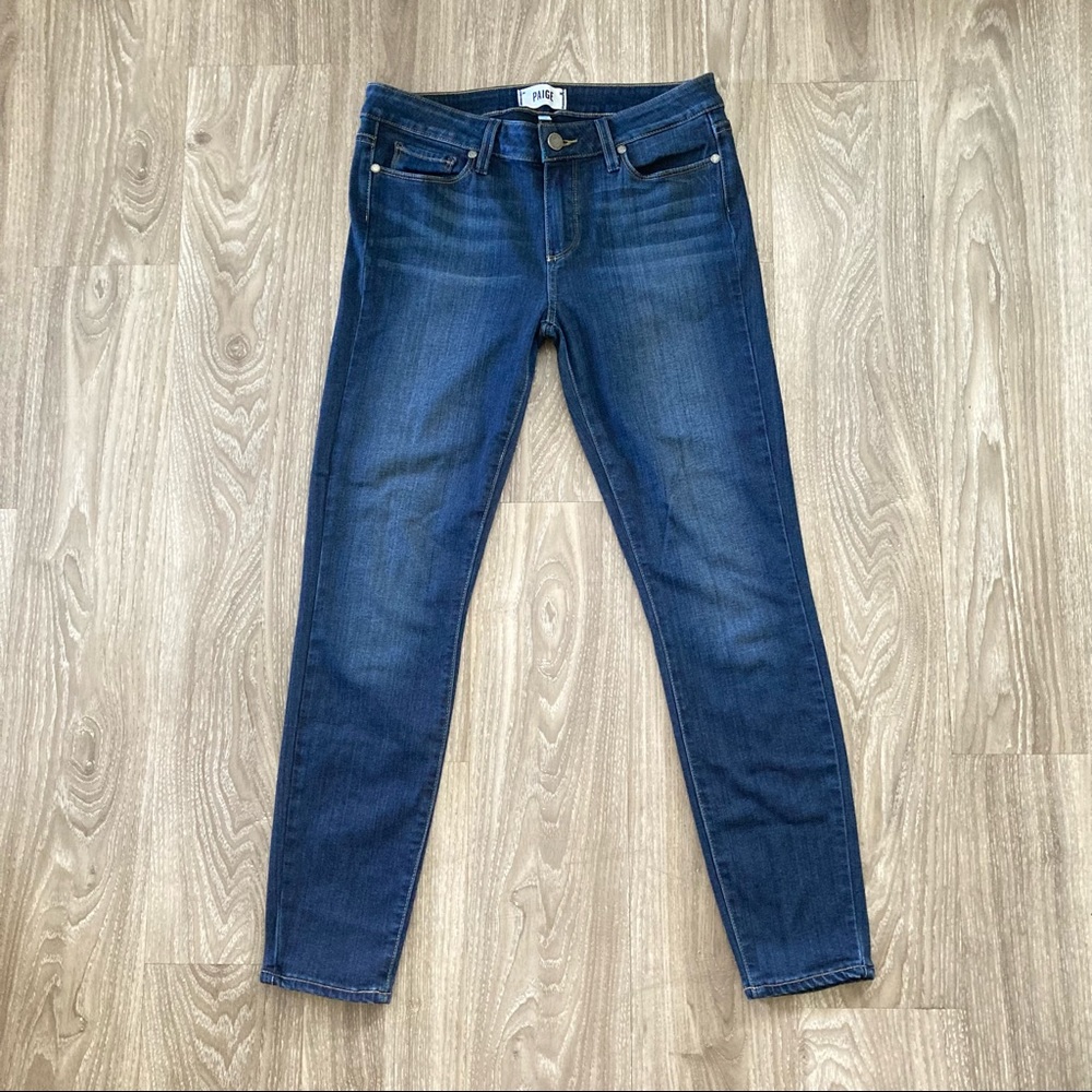 Paige Verdugo Ankle Blue Skinny Jeans. Sz 29 - Picture 3 of 10